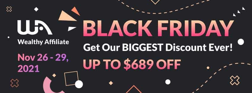 Wealthy Affiliate Black Friday deal