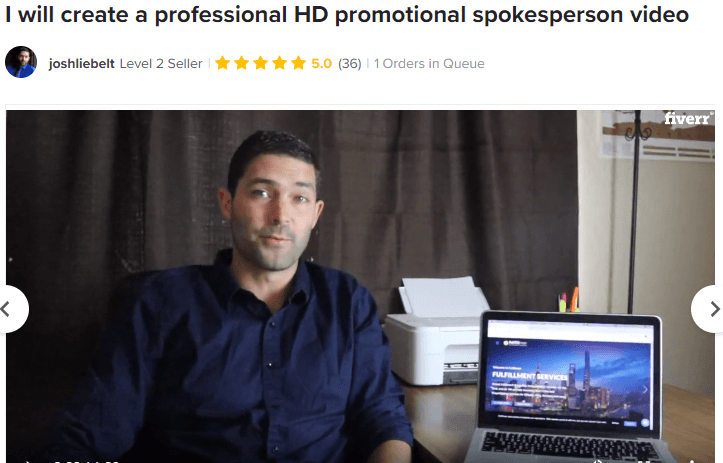 Perpetual income 365 review: using Spokesperson on Fiverr to lure people