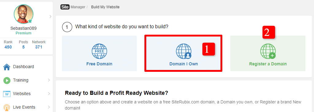 Ecommerce website setting up process: choose a domain name