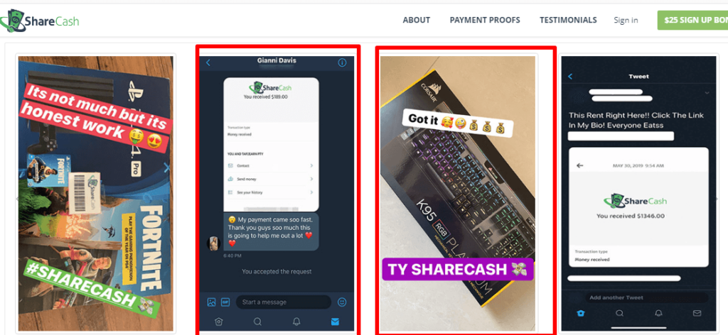 Rewarddollars.co use fake payment proofs as Share cash