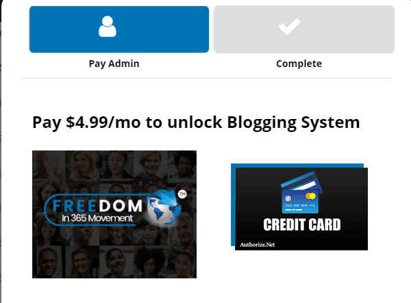 Freedom In 365 blogging system product