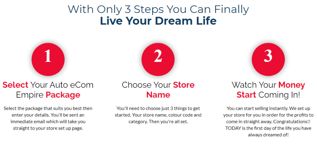 Auto Ecom Empire review: the process to getting started