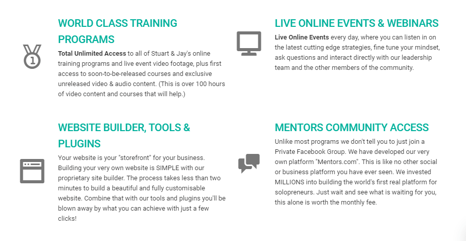 Six Figure Mentors features and tools