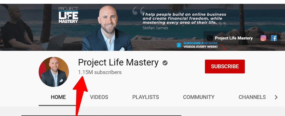 Affiliate Marketing Mastery review - Stefan James's YouTube channel