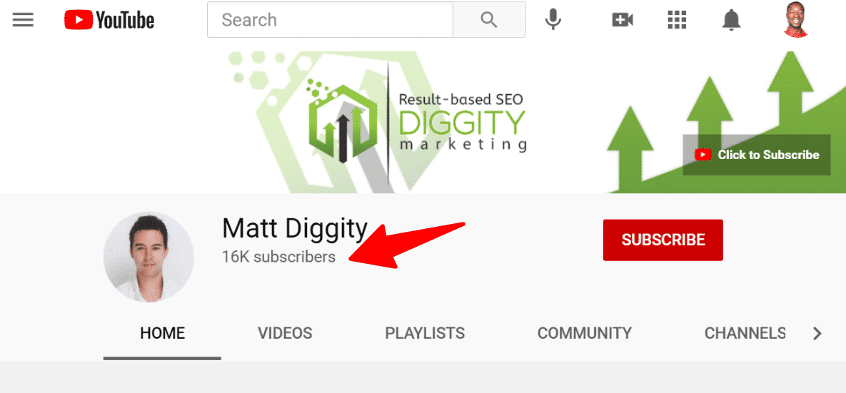 Matt Diggity YouTube Channel