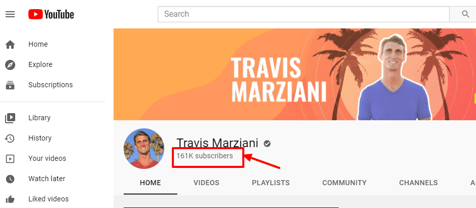 Travis Marziani YouTube channel