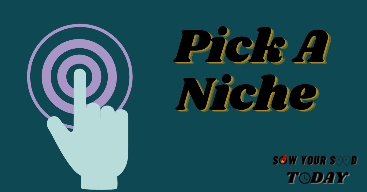 How To Make Money With Affiliate Marketing - pick a niche