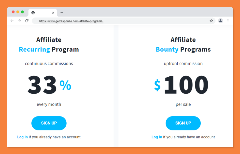 Getresponse affiliate program