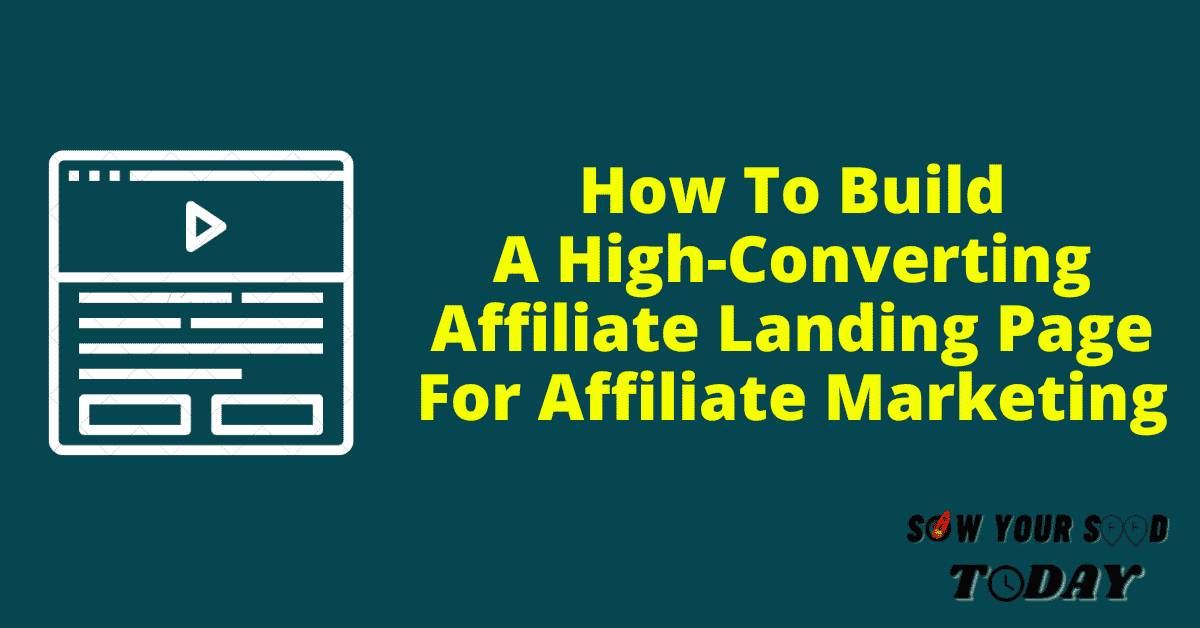 How to create an affiliate landing page