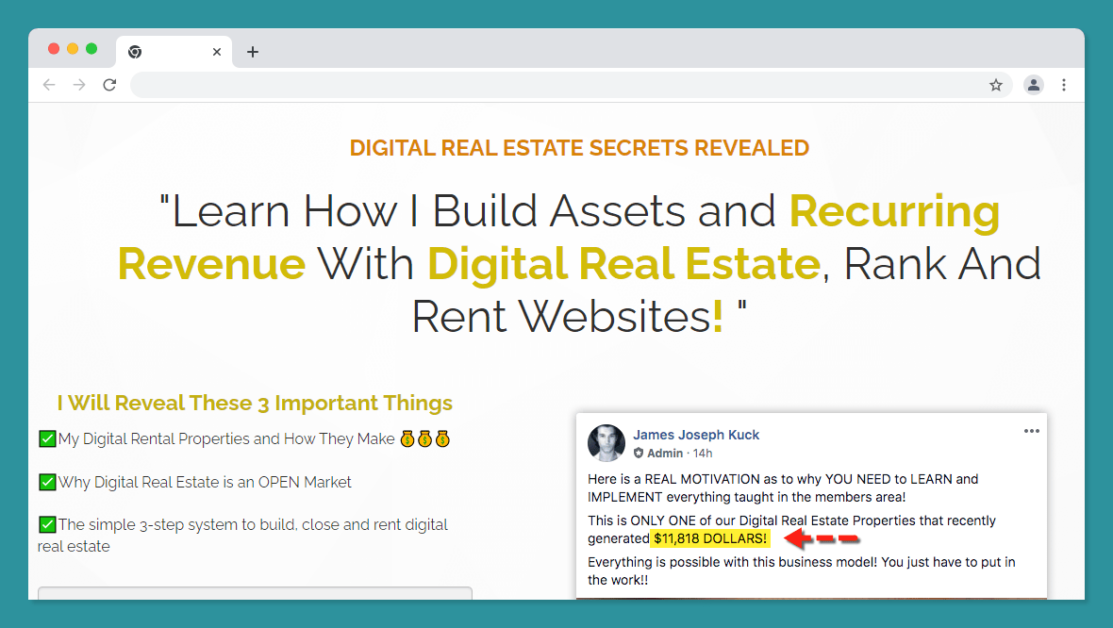 Digital Real Estate reivew - James Kuck's course