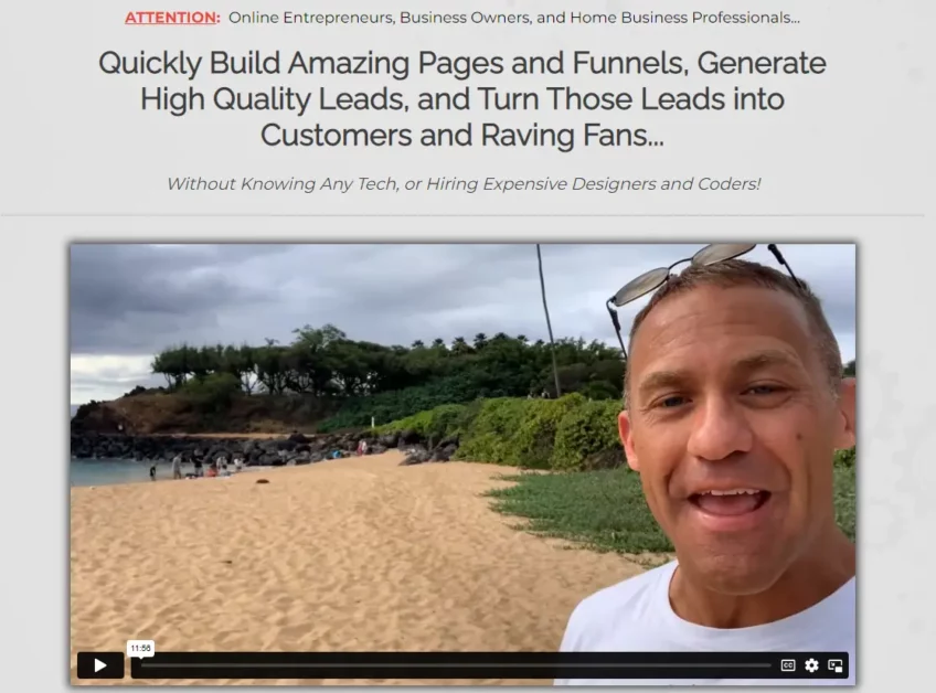 The HBA Funnel Builder review - home page