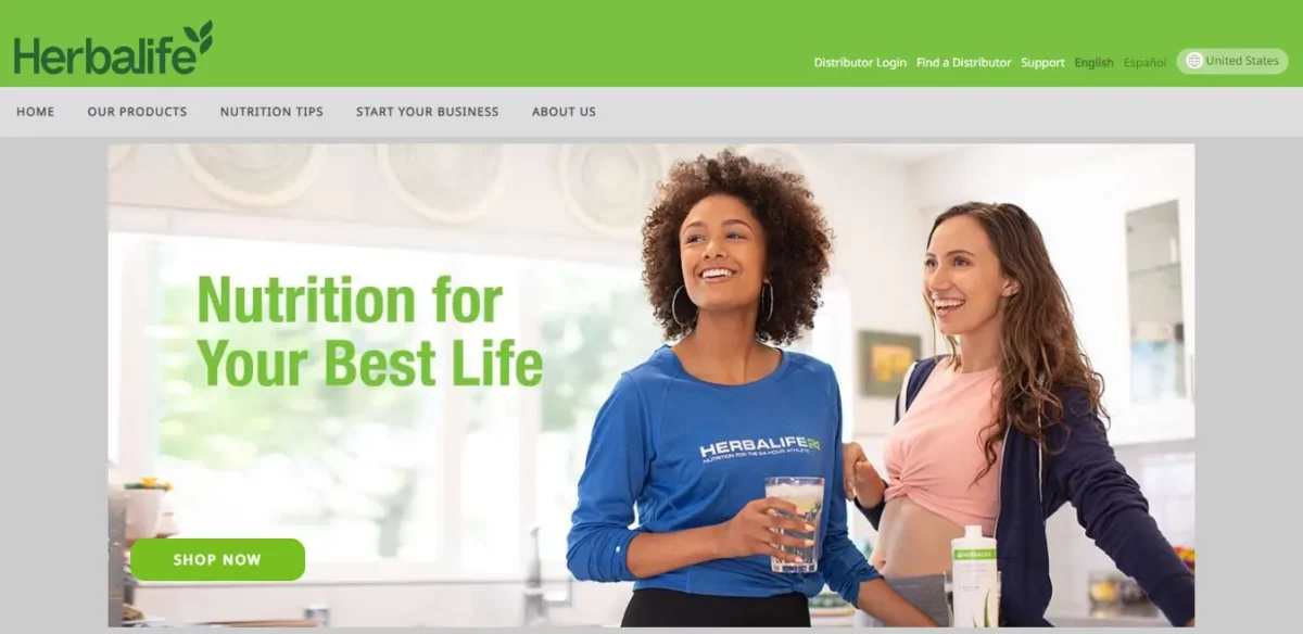 Herbalife review - home page